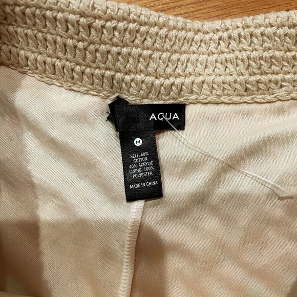 Aqua Bloomingdales Womens Boho Rainbow Stripe Crochet Shorts Size Medium M EUC - Picture 5 of 13